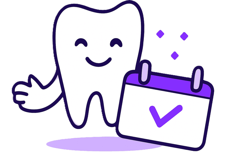 Smiling booking assistant illustration